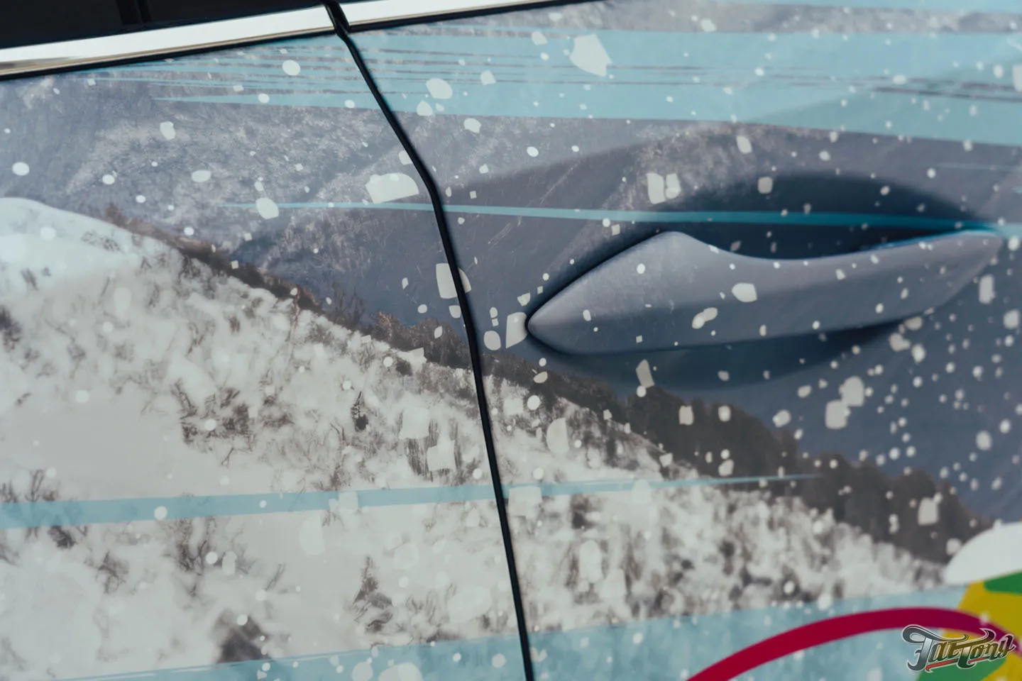 Снежный дизайн: оклеили винилографией Lexus RX350